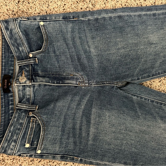 Quince Women’s Stretch High Rise Straight Jeans Medium Wash size 26 inseam 28 - Picture 5 of 11